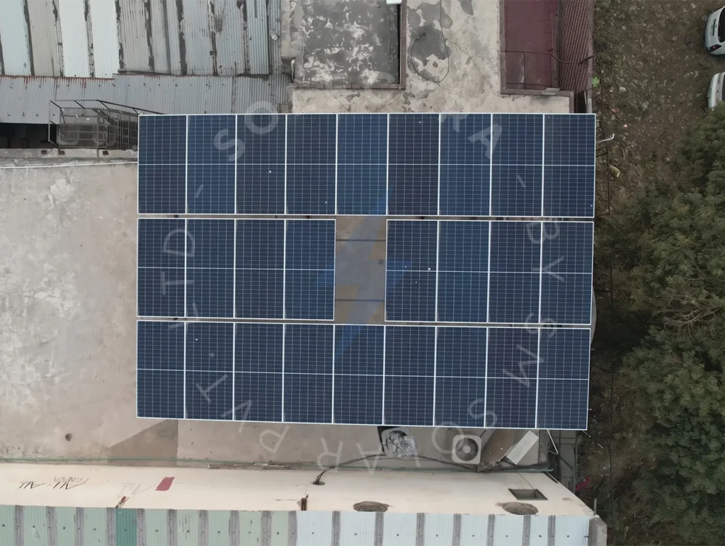 Chalet Event Complex in Lahore features a 25KW on-grid solar system installed by Solectra, adding renewable generation to the facility's energy infrastructure.
