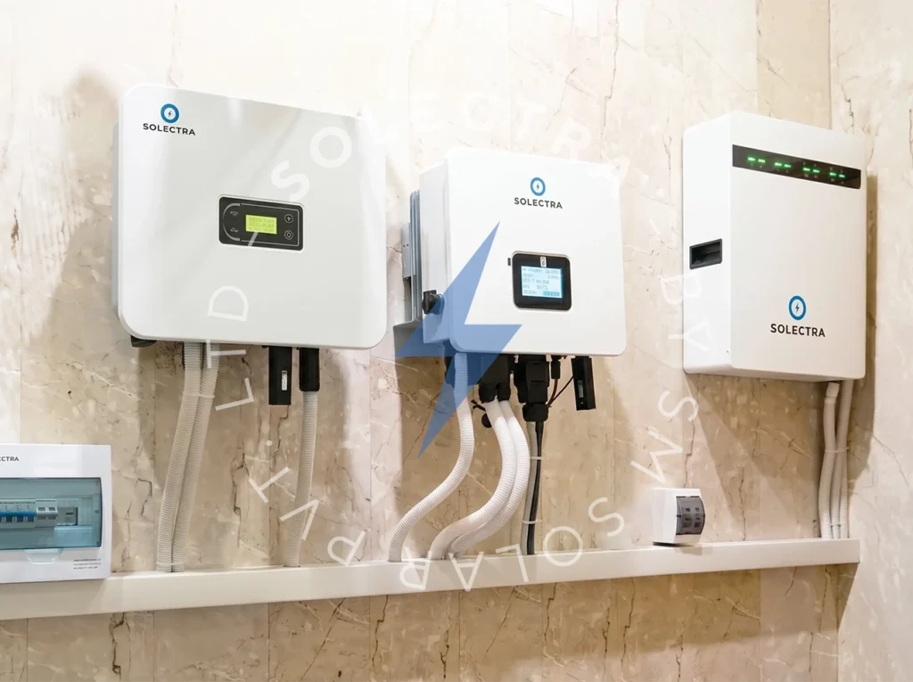 A 25KW grid-tied solar system was installed by Solectra at a residential property in Lahore, providing the home with a substantial renewable energy source.