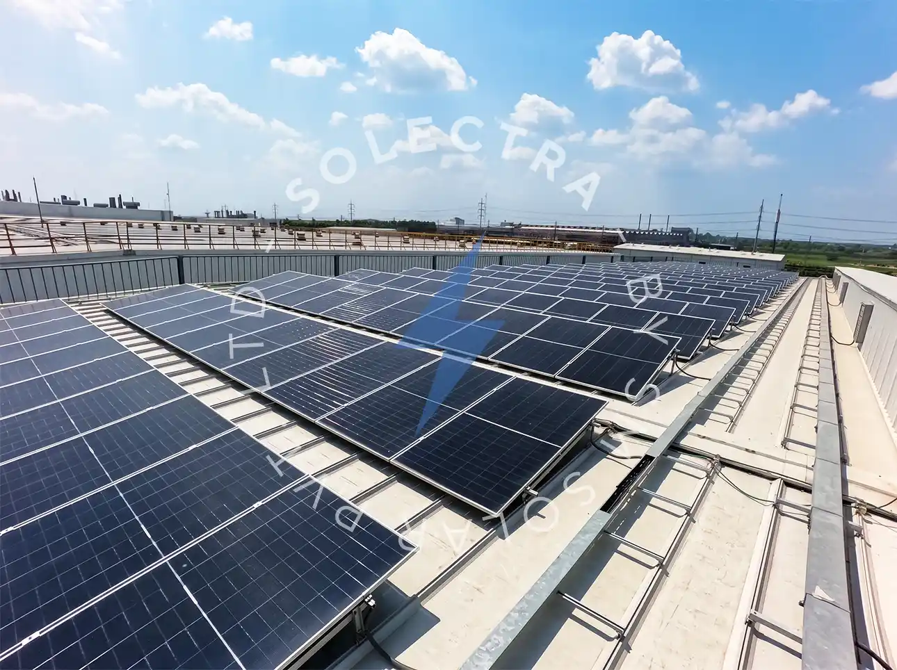 Hyundai 1MW on-grid solar system in Faisalabad by Solectra