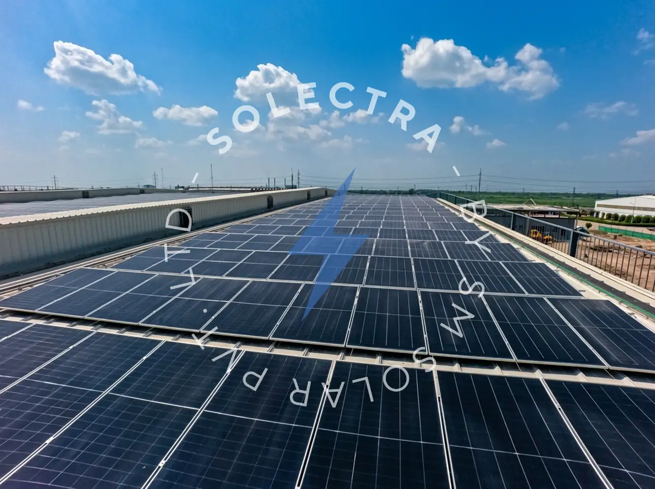 Hyundai 1MW on-grid solar system in Faisalabad by Solectra